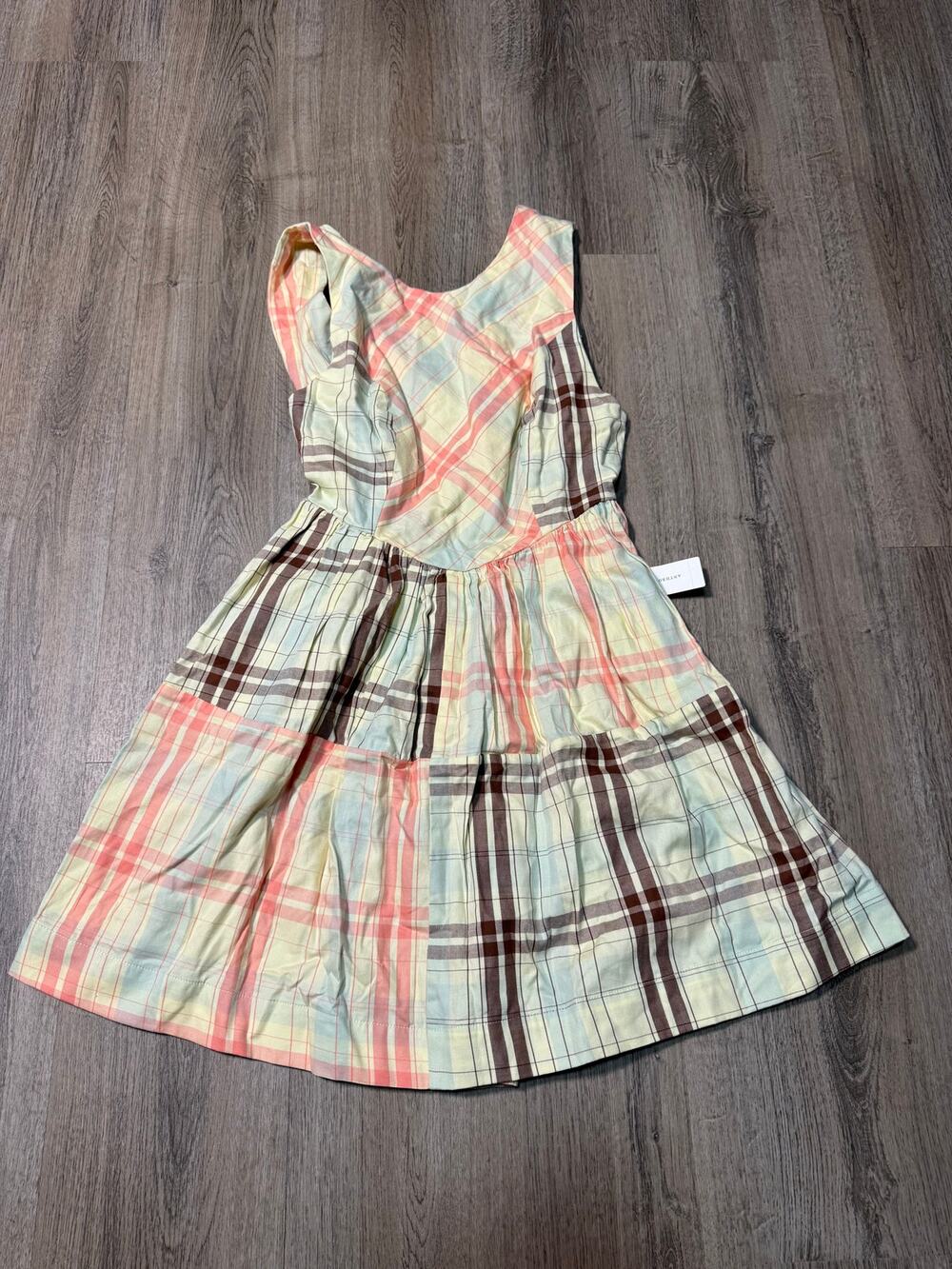 LyreBird by Anthropologie Multicolor Plaid Tiered Summer Dress